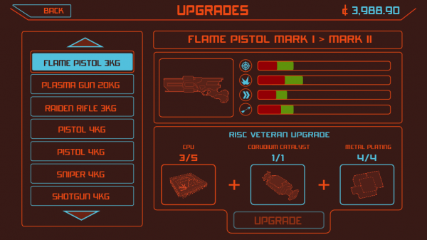 weapon upgrades